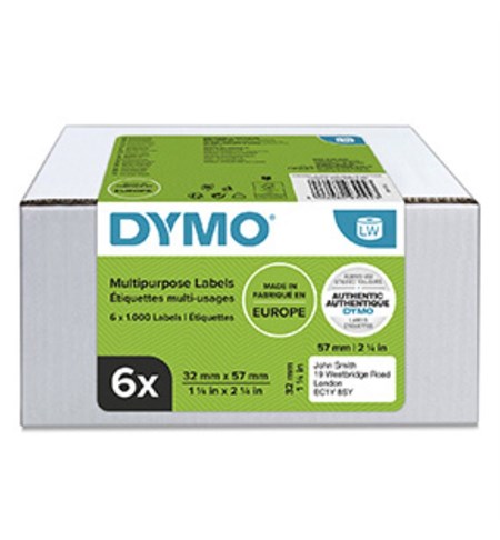 2093094 - Dymo Bulk Saver, Multi-Purpose Labels, 32 x 57mm, White